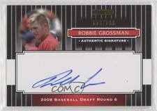 2008 Razor Signature Series Black 153/199 Robbie Grossman #176 Auto md3