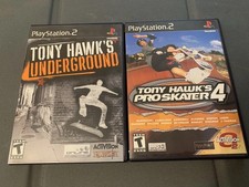 Tony Hawk Underground and Tony Hawk's Pro Skater 4 PS2 Excellent Condition