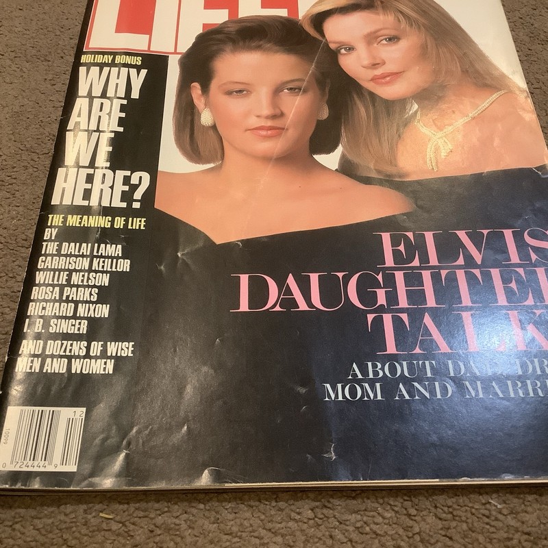 Life Magazine December 1988 With Elvis' Daughter Talks