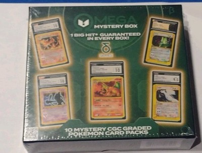 Omega Box Delta Series / 10 Individually Sealed CGC Graded Pokemon Card Slabs