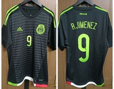 adidas Mexico Raul Jimenez #9 Home Jersey 2015-16 L Soccer Football Rare