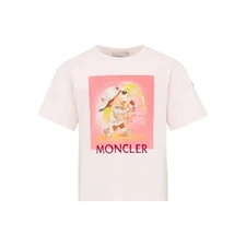 Moncler Girls Graphic Print Cotton T-Shirt