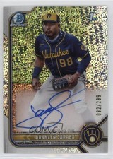2022 Bowman Chrome Prospect Speckle Refractor 92/299 Branlyn Jaraba Auto 0f5t