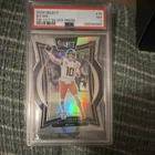 Panini 2024 Select Bo Nix #30 Silver Prizm Die-Cut Rookie PSA 7 Denver Broncos