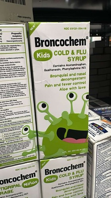 #ad Broncochem kids cold and flue 4 OZ $14.99