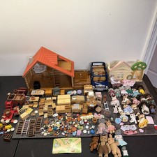Sylvanian Families Calico Critters Huge Lot Figures Furniture Accessories 170 