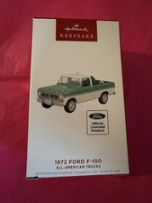 Hallmark Keepsake Ornament 2022 1972 Ford F-100 All American Trucks 28th 28 New