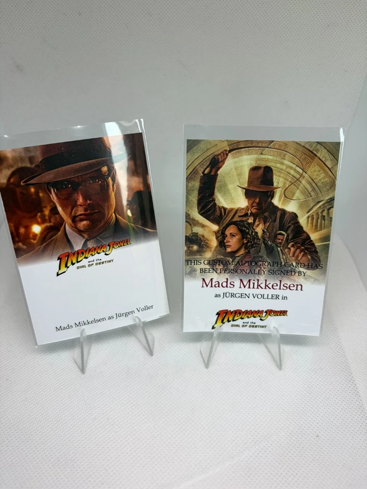 Mads Mikkelsen Custom Card Jürgen Voller Indiana Jones Dial of Destiny - Photo 1/1