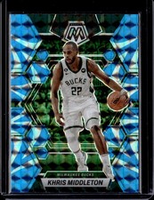 2022-23 Panini Mosaic #66 Khris Middleton Reactive Blue
