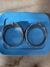 1956 Oldsmobile 88 Super 88 Headlight Bezels Chrome Pair Original Gm 55 Olds 1956 Oldsmobile 88 Super 88 Headlight Bezels Chrome Pair Original Gm 55 Olds