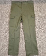 Vintage Boy Scouts Of America Pants Size 32 Green Cargo BSA Official Uniform