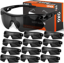 12 Pack Safety Glasses for Men Women, ANSI Z87.1 Work Glasses Scratch Impact Res