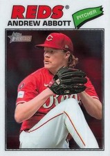 2026 Topps Heritage Andrew Abbott Chrome #31 Cincinnati Reds