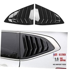 Racing Style Rear Side Window Louvers Air Vent/Louvers Carbon fiber black