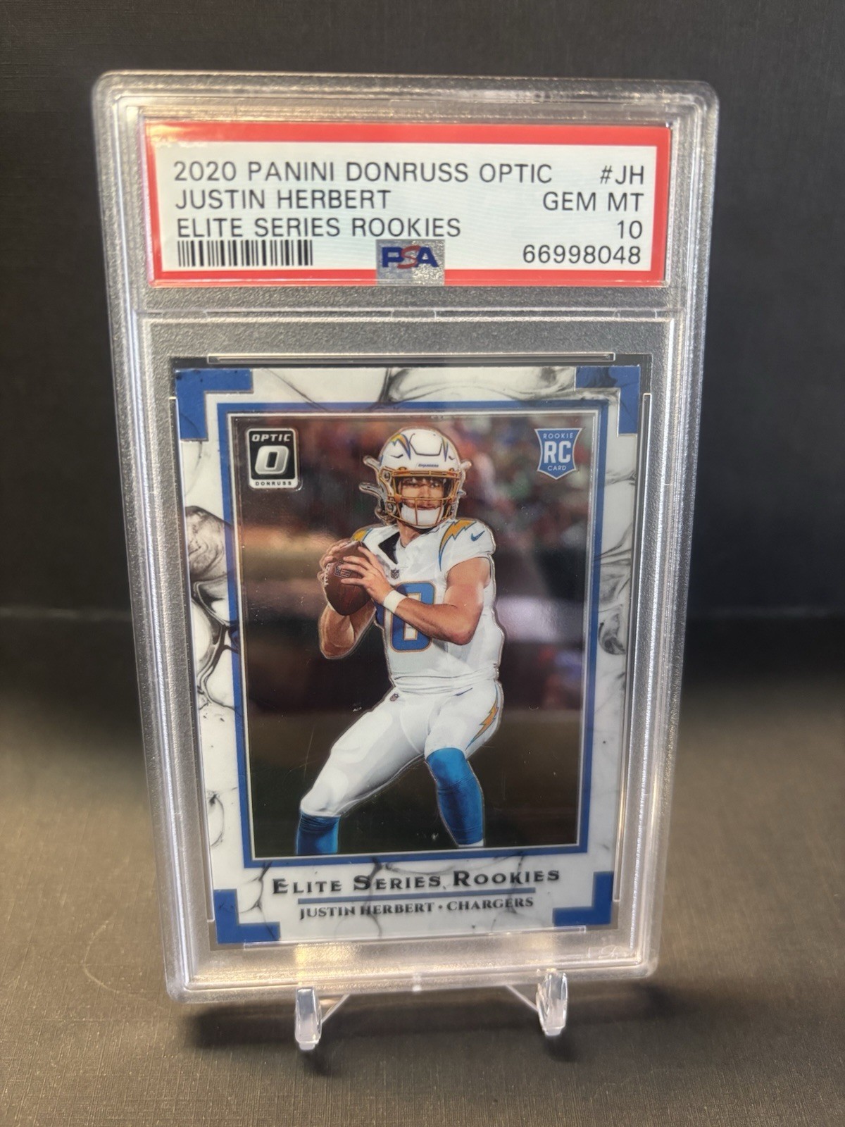 2020 Donruss Optic Justin Herbert Elite Series Rookies #JH *PSA 10 GEM MT*