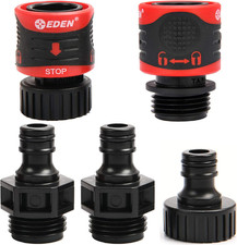 95210 Premium Garden Hose Fitting Quick Connect with Water Stop Lock Feature,