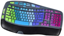 Keyboard Cover for Logitech K350 MK550 MK570, Ultra Thin Keyboard Cover Rainbow