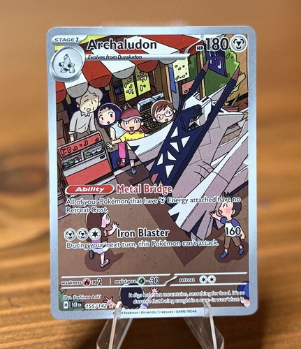 Archaludon 155/142 Illustration rare Pokemon Stellar Crown SV7 NM (159)