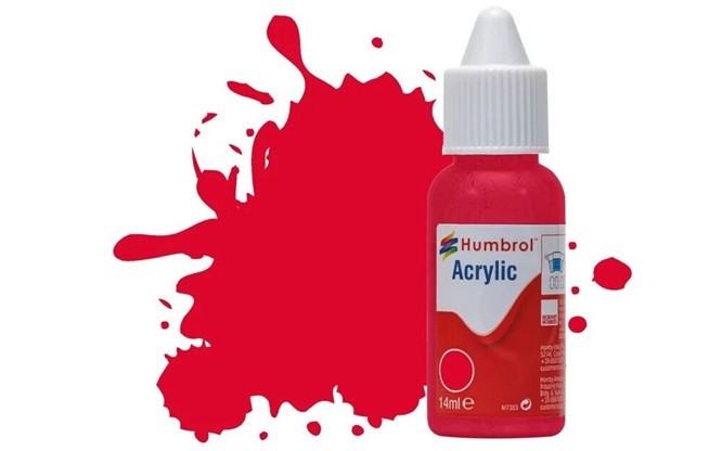 Humbrol No.238 Red Arrow Gloss Acrylic Paint 14ml DB0238 - Image 3