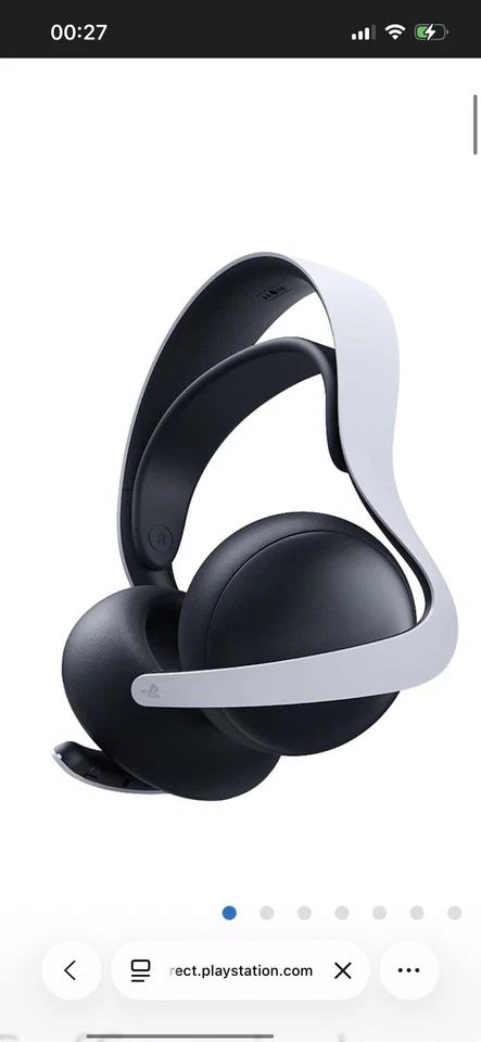 Sony PULSE 3D Cuffie da Gioco Wireless per PlayStation 5 - White NEW, NUOVE - Immagine 2 di 3