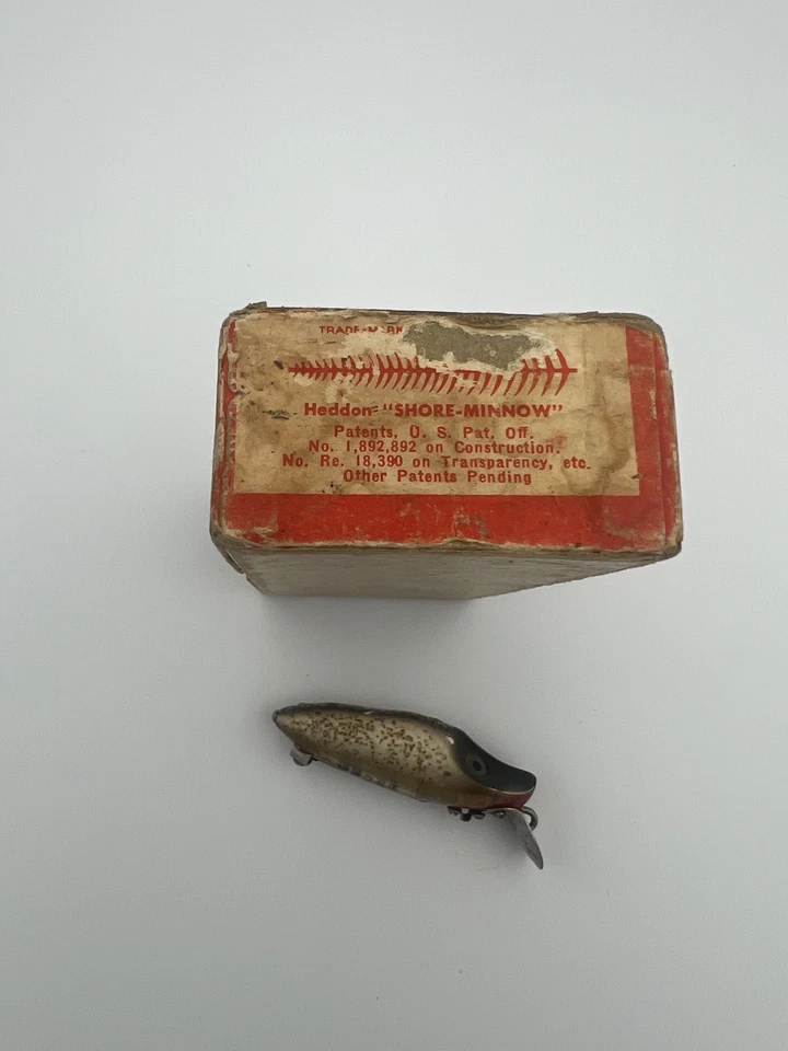 Señuelo Heddon Dowagiac sin enganches con caja N9119N de colección raro  Foto 3 de 4