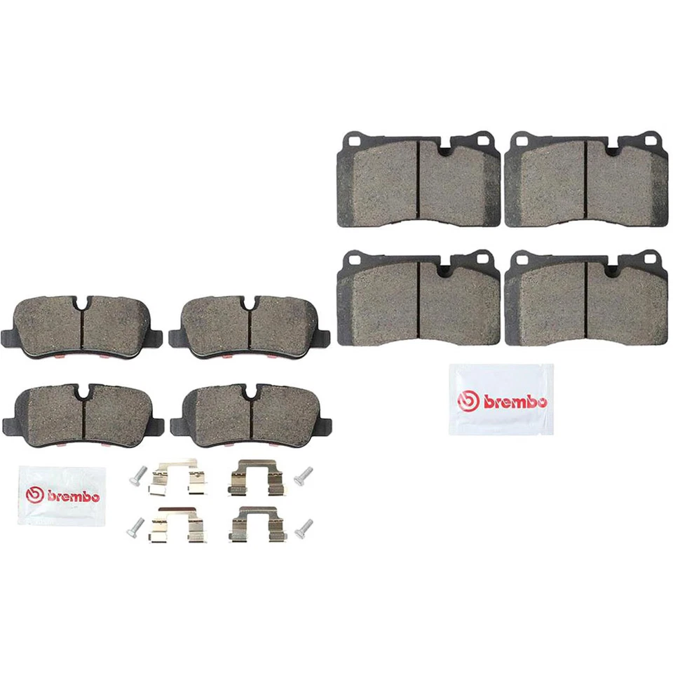 Juego de pastillas de freno delanteras traseras Brembo 2X para Land Rover Range Rover 2006-2009 Foto 2 de 2