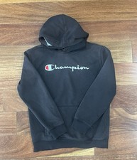Champion Black Fleece Hoodie Size Youth Large