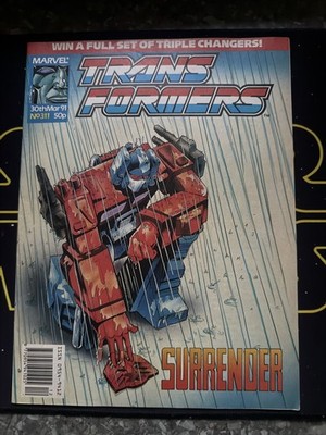 Transformers 311 Marvel UK 30th March 1991]