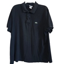 Lacoste Mens Short Sleeve Pique Polo Shirt Navy Blue Size 7 XL 2XL RN87651