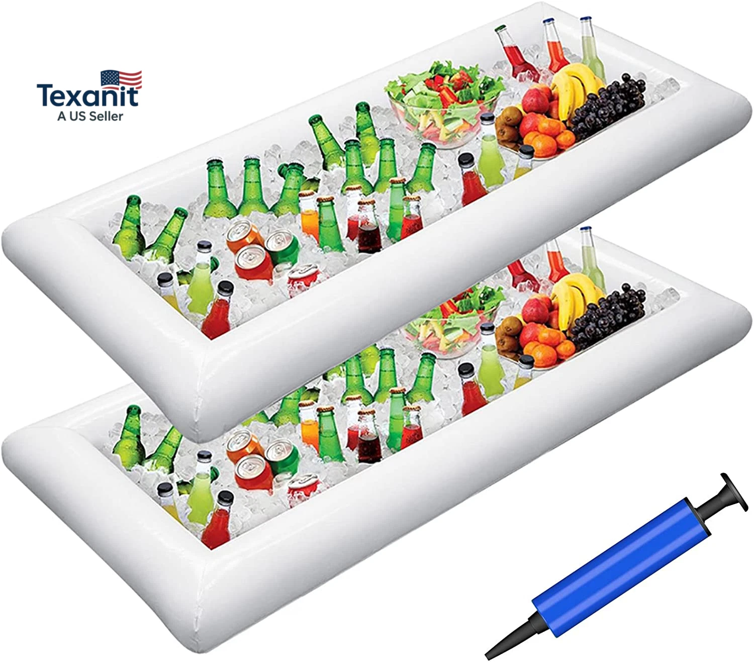 Inflatable Serving Bars Ice Buffet Salad Serving Trays Food Drink Holder Cooler