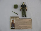 1985 Hasbro Gi Joe Warrant Officer Flint Action Figure Complete w/ Card Read!