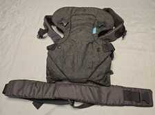 Infantino Flip 4-in-1 Convertible Baby Carrier - Dark Gray, EUC Harness