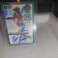Panini 2025 Prospect Edition Conor Essenburg Prizm Auto #121 Atlanta Braves