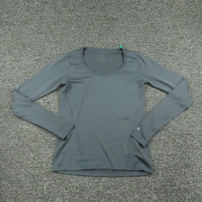 C9 Champion Shirt Womens Small Gray Long Sleeve Scoop Neck Athletic Top