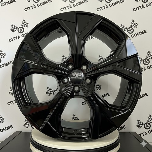 4 Adesivi Coprimozzo Per Mini One Cooper Countryman - Cerchi Lega 50mm Nero Brillante