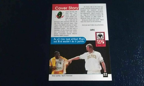 Elgin Baylor Larry Bird Magic Johnson 1995 JAM PAC SHOOTING RARE ODDBALL - Picture 2 of 2