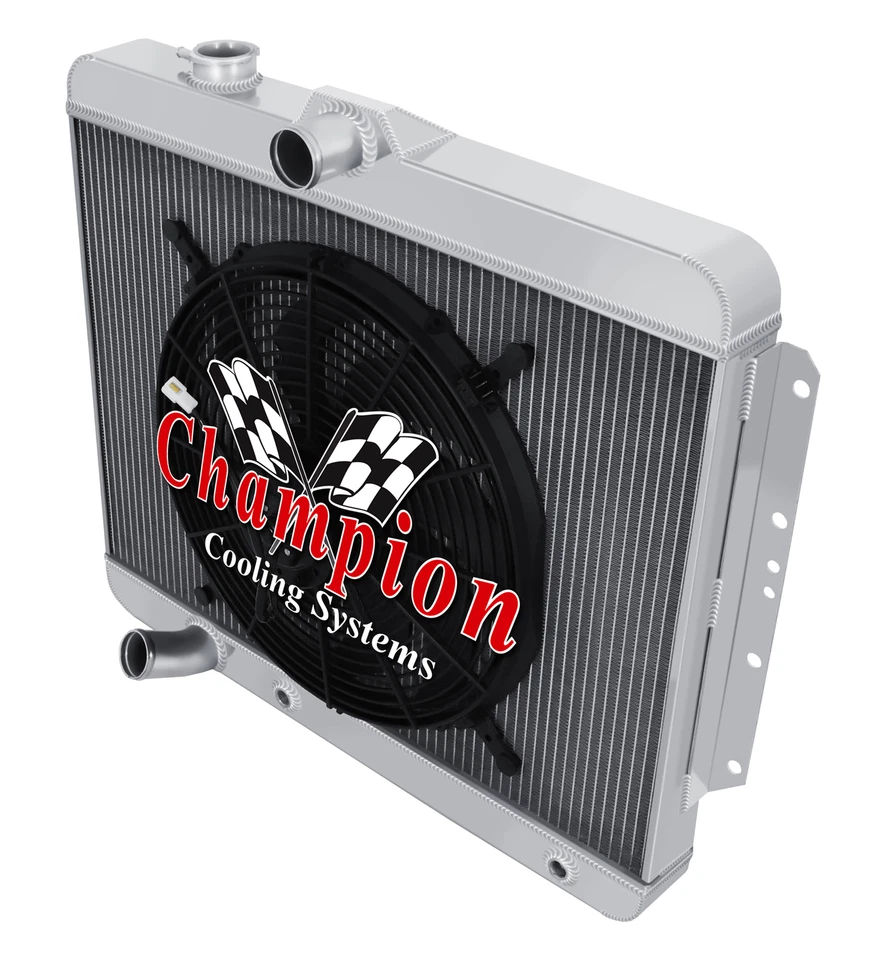 RS Champion 3 Row Radiator W/ 16" Fan for 1959 1960 Cadillac Series 60 Fleetwood - Image 3 of 4