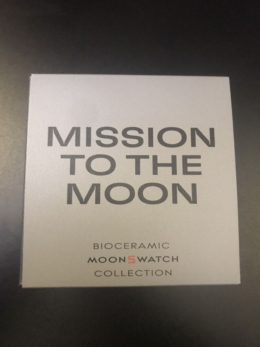 OMEGA X SWATCH MISSION TO THE MOON BIOCERAMIC MOONSWATCH