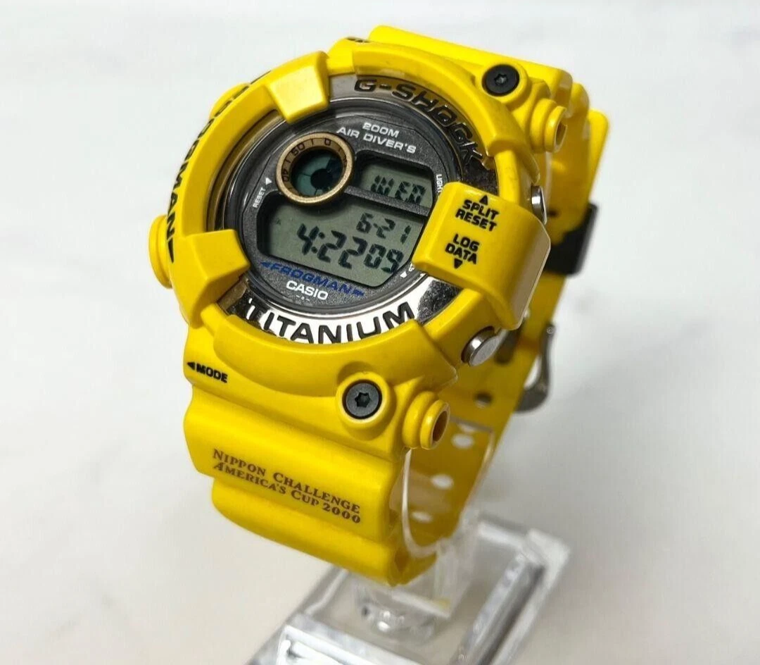 Casio G SHOCK DW 8200AC FROGMAN Yellow Mens Digital 2000 eBay