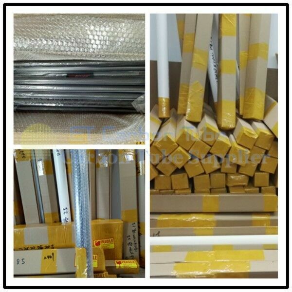 3k carbon fiber tube OD 8mm X ID 4MM 5MM 6MM 7MM x 500mm Suit for RC Helicopter