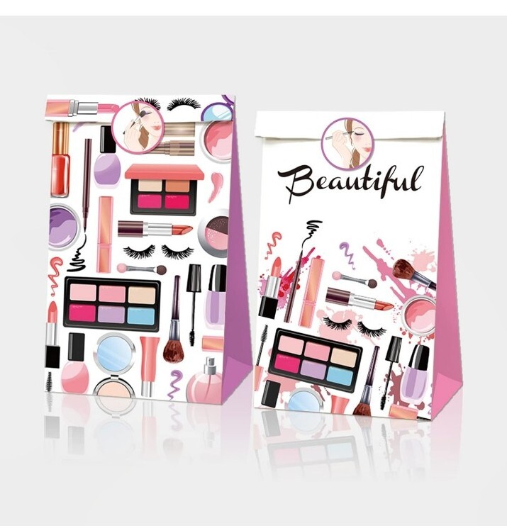  24 Exquisite Practical Cosmetic Spa Theme Party 24 Paper Bags