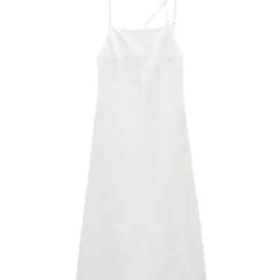short sleeve linen dress Short Sleeve Maxi Dress - Wrap Linen Dress - Linen Summer Dress - Plus Size Maxi Dress main image 1