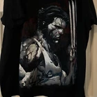 Vintage Y2K Wolverine Logan Marvel Mad Engine T-Shirt Marvel Comics Size 2XL