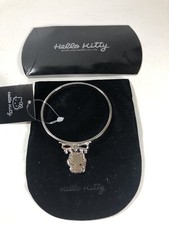Sanrio Hello Kitty Charm With Bow Bracelet Silver  Gold Accent New Rare