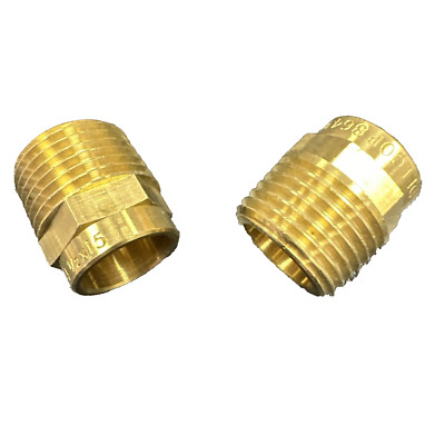Delcop 704 1/2'' x 15 mm Messing MI zu Kupfer ENDZUFÜHRUNG gerader Verbinder - (Menge: 2)