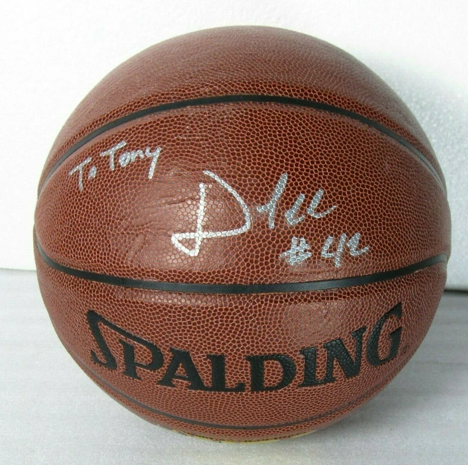 David Lee Autographed Spalding NBA Ultimate Basketball Boston Celtics [LW] - Image 2 of 4