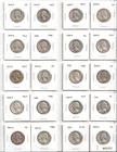 1932 to 1942 Date Ranges - 20 USA Washington Quarters - WQ100