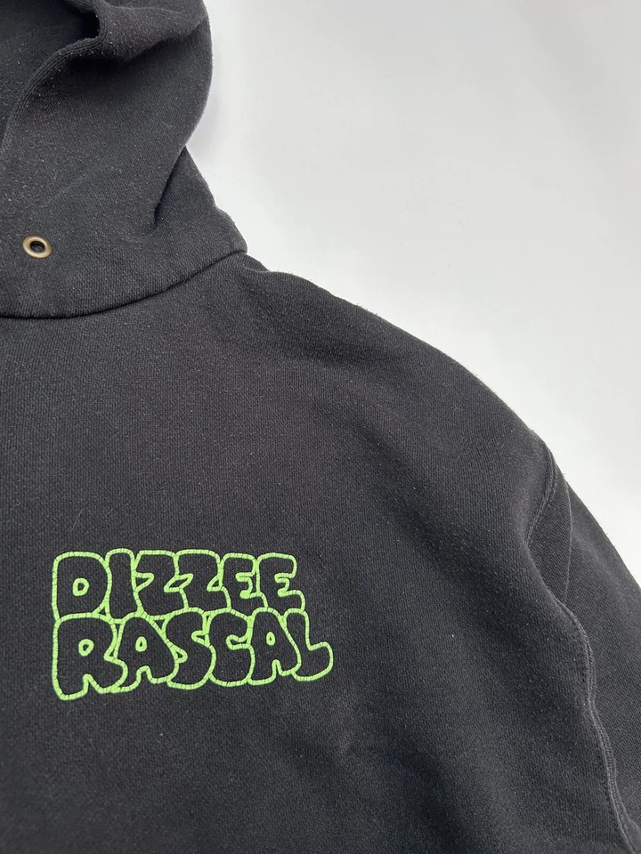 Vintage 00’s Dizzee Rascal Zip Hoodie Grime Rap Hip-Hop Size L - Image 4 of 4