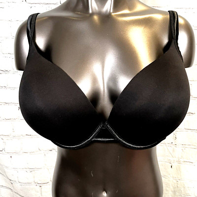 Cacique Größe 44DDD Schwarz Bügel Vollständige Abdeckung Gepolsterter Bh