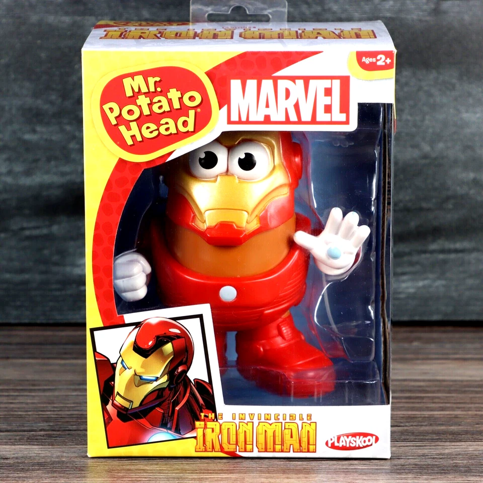 Marvel Mr. Figura Cabeza de Patata Invincible Iron Man Hasbro Playskool 2013 Sellada Foto 2 de 4